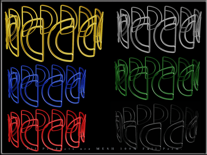 T-3D Creations - Half Circle Metal Chain Rings - Dozen - Round