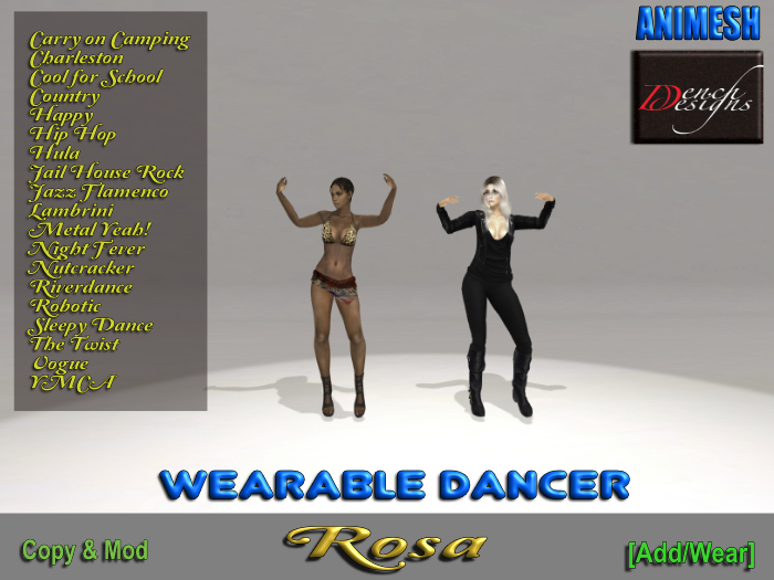 *Dench Designs* Animesh Dancer Rosa