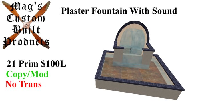 Plaster Fountain Boxed