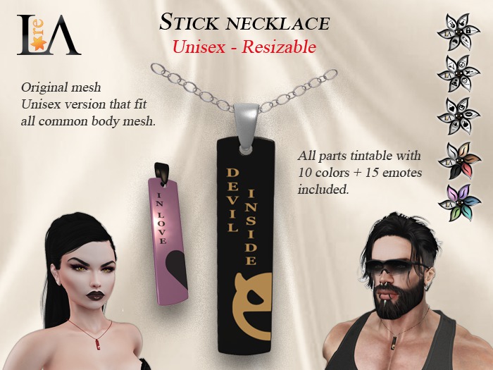 LA-Stick Necklace Unpack