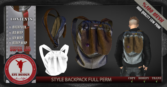 Style BackPack Full Permission ADD