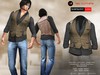 ! a d clothing shirt vest luka brown