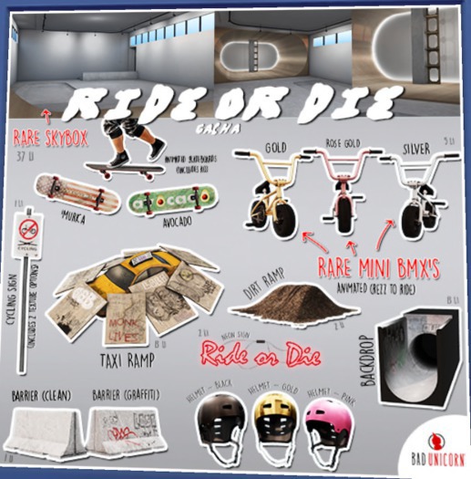 [Bad Unicorn] Mini BMX (Rose Gold) - 'Ride or Die' (boxed) RARE