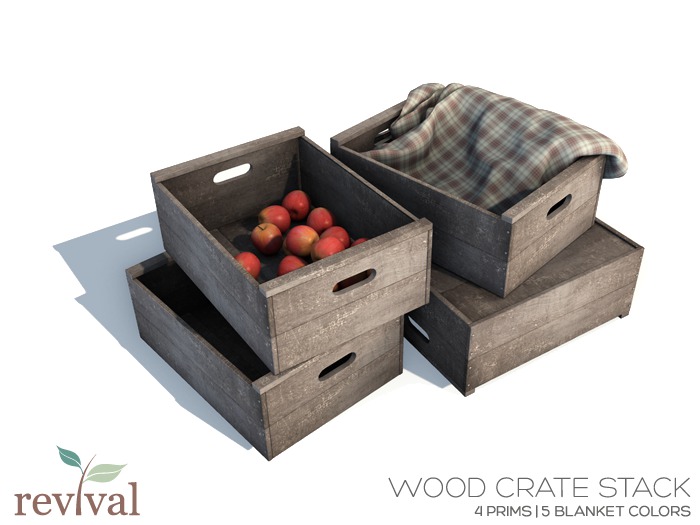 .:revival:. wood crate stack