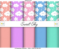 Full Perm Fabrics Sweet Sky