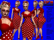 **MELISSA RED VERSION PIN UP STYLE COMPLET OUTFIT** (WEAR)