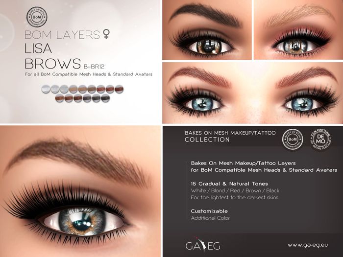 NEW !!! [GA.EG] Brows - B-BR12 Lisa - BOM Layers