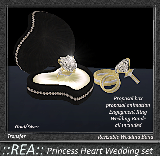 ::REA:: Princess Heart wedding set  G/S