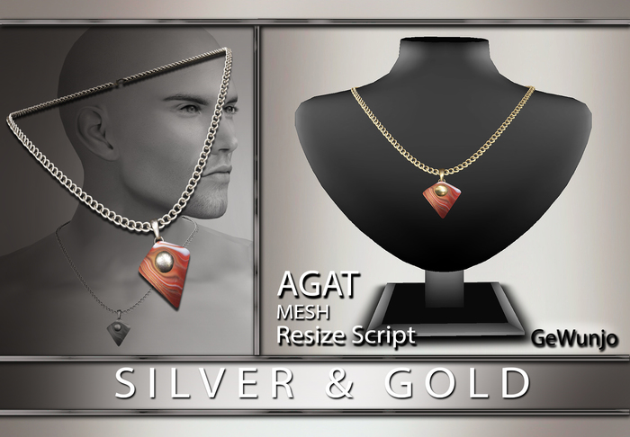 GeWunjo : AGAT male necklace