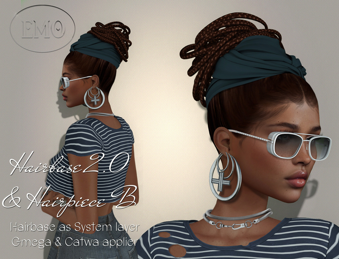 .:EMO-tions.. *HAIRBASE 2.0 + HP B* -brown -wear to unpack