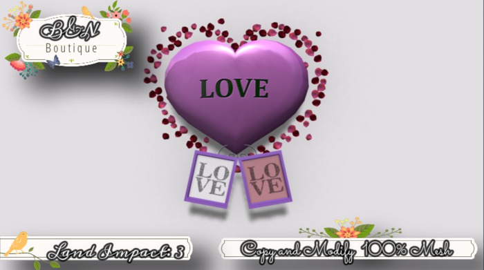 B&N Rose heart_pink