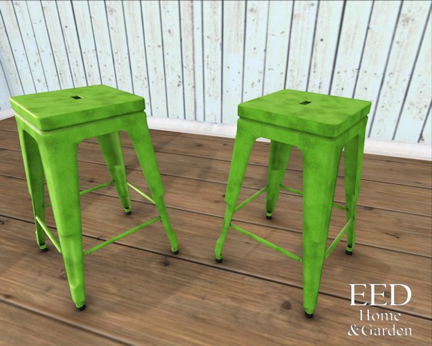 EED's STOOLS LIME c- boxed