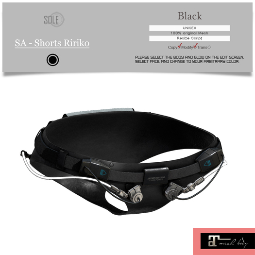 :::SOLE::: SA - Shorts Ririko (Black) (Lara)