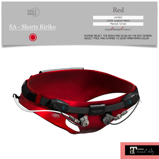 :::SOLE::: SA - Shorts Ririko (RED) (Lara)