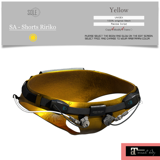 :::SOLE::: SA - Shorts Ririko (Yellow) (Lara)