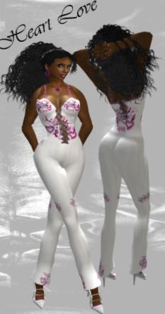 Heart Love Pants full female designer outfit with AO & shoe sound resell box