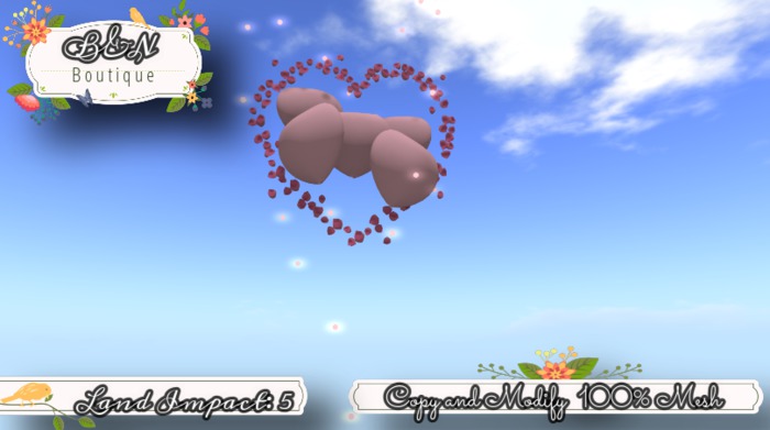 B&N Rose Heart balloons_Pink