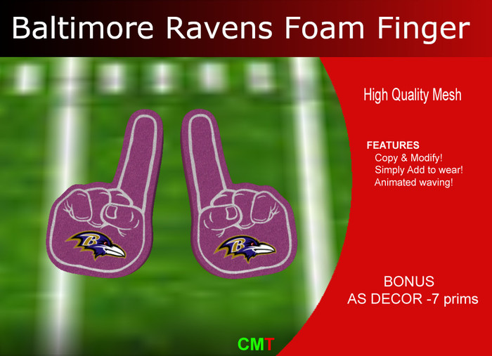  Baltimore Ravens Foam Finger