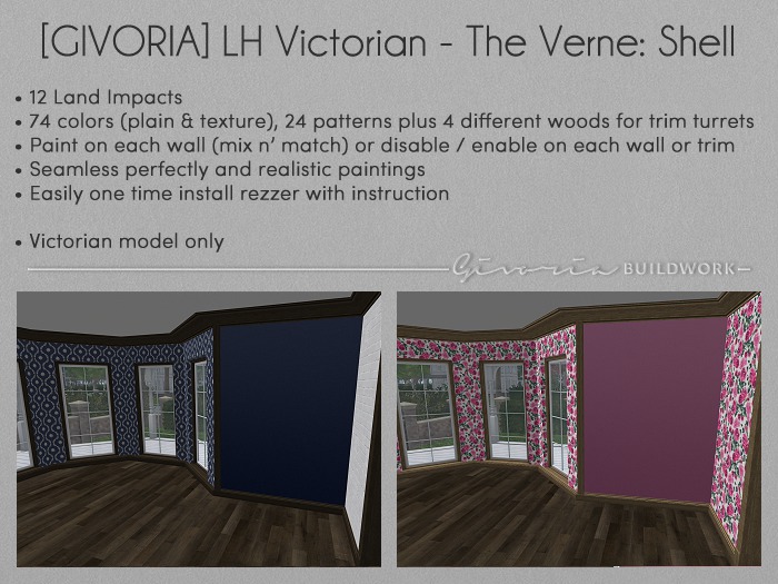 [GIVORIA] - LH Victorian - The Verne Shell (wall paints)