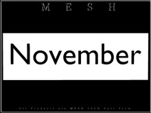 T-3D Creations [ November - C ]  Regular MESH - Full Perm -