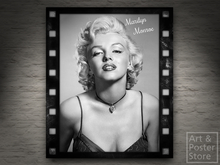 Hollywood Diva Marilyn Monnroe - | Monochrome Mesh Wall Panel