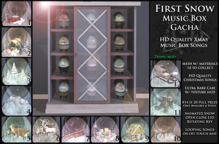 3rd Eye_ First Snow Music Box FULL SET COPY MOD