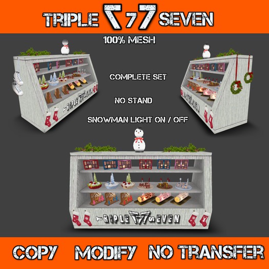 TRIPLESEVEN Xmas decor 25 objects