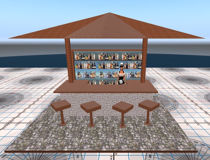 D'amore outdoor bar w/bartender2