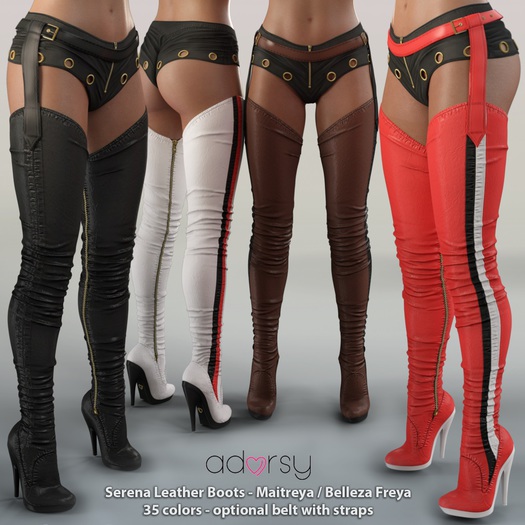 adorsy - Serena Boots Fatpack - Maitreya/Freya