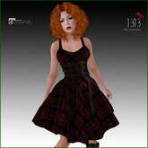 (*<*) 1313 Delirium Dress - Red Plaid