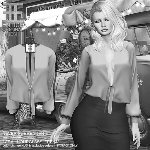 Entice - Never Surrender Top - Silver DEMO
