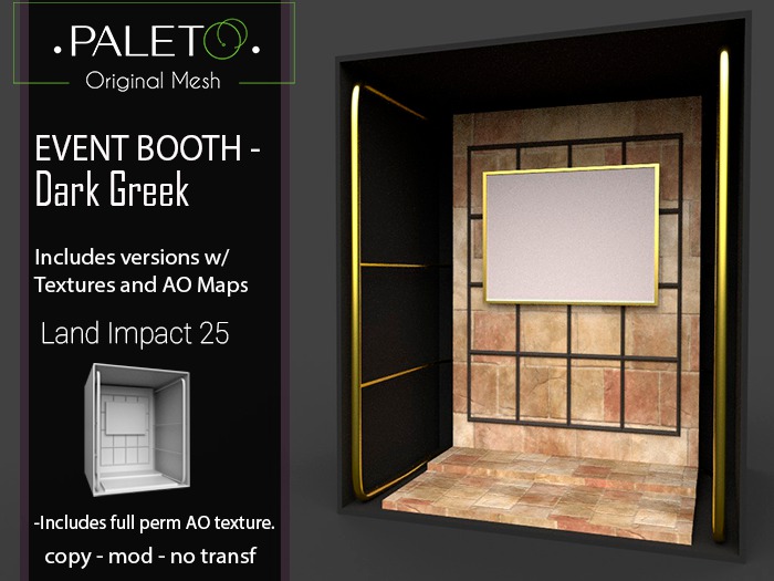 Event Booth - Dark Greek