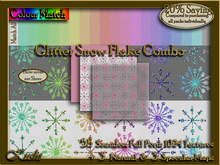 Glitter Snow Flake Combo Textures