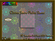 !Kushi! GlitterSnowFlakeSHEER Textures -WearToUnpack
