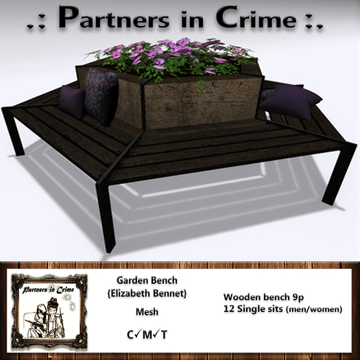 Garden Bench ~Elizabeth Bennet~