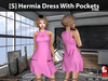 s hermia dress with pockets pink pic