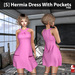 s hermia dress with pockets pink ad