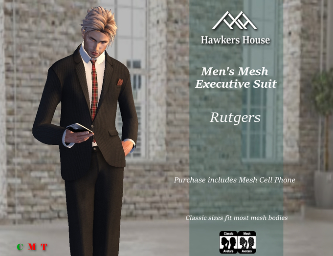 *HH* Men's Mesh Executive Suit Rutgers