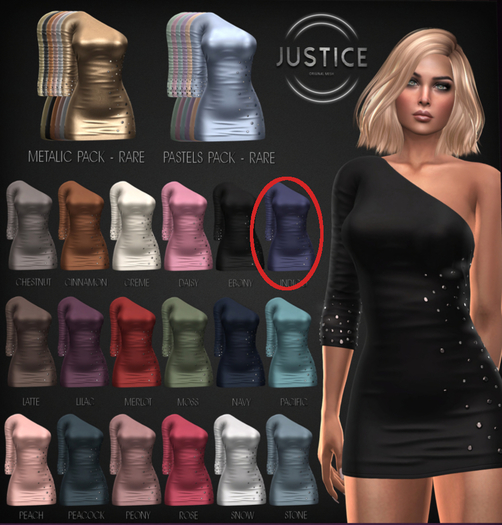 [JUSTICE] NOVA DRESS MAITREYA - INDIGO