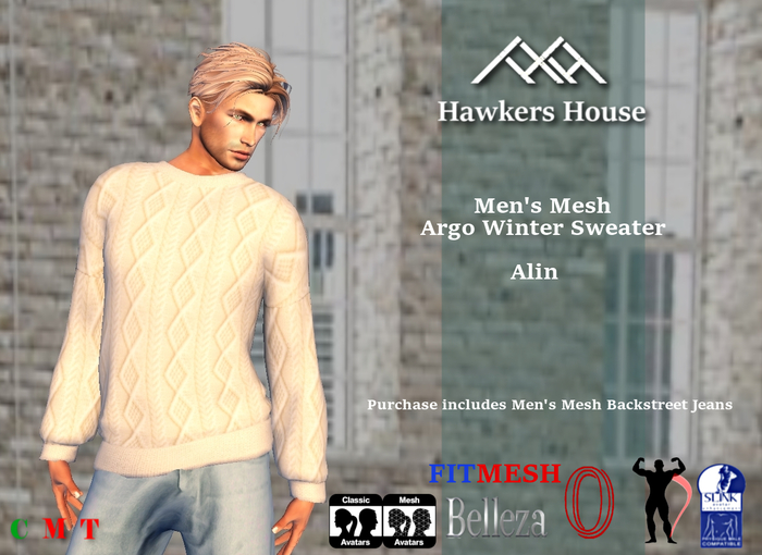 *HH* Men's Mesh Argo Winter Sweater Ailin