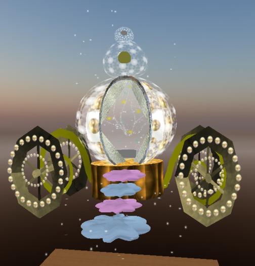 TINY Princess Carriage w/Particles