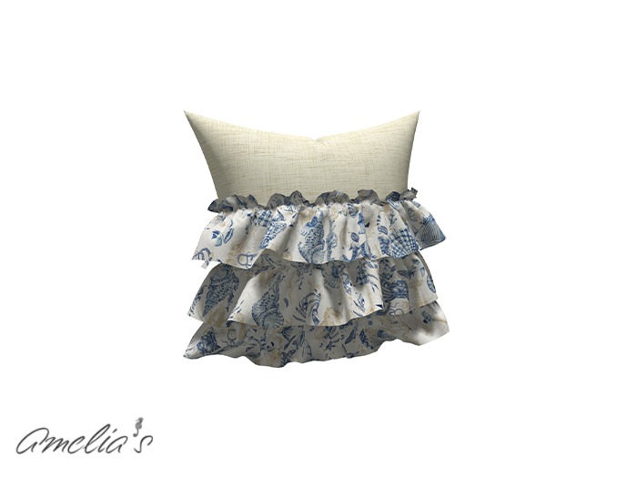 Amelia's Half Ruffled Pillow Style3 (Boxed)