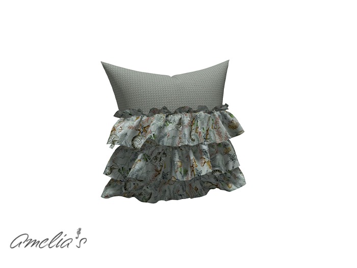 Amelia's Half Ruffled Pillow Style5  (Boxed)