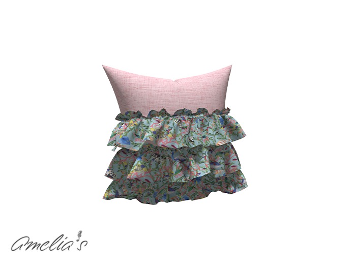 Amelia's Half Ruffled Pillow Style4 (Boxed)