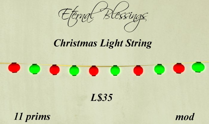 Eternal Blessings Christmas Light String (boxed)