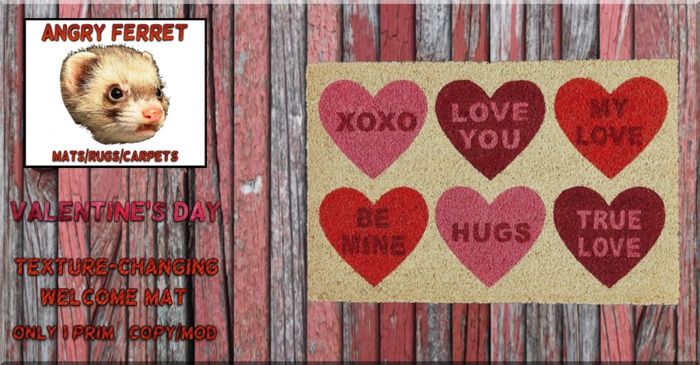 !AF! Texture-Changing Valentine's Day Welcome Mat