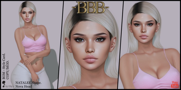 ~BBB~ NATALEE Shape - BOM - Lelutka NOVA Head