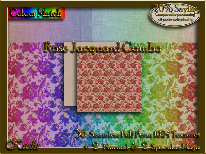 !Kushi! RoseJacquardCOMBO Textures -WearToUnpack