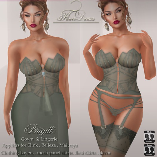 .:FlowerDreams:.Brigitte - seafoam 