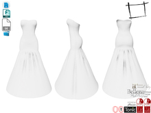 Dae Obj FBX For Strapless Trumpet Gown Slink, Maitreya, Ocacin Voluptuous, Belleza, Tonic
